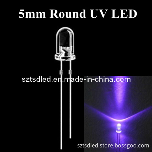 5.0X8.7mm DIP 375-380nm UV LED Lamp (TL-UV375S4EA5)